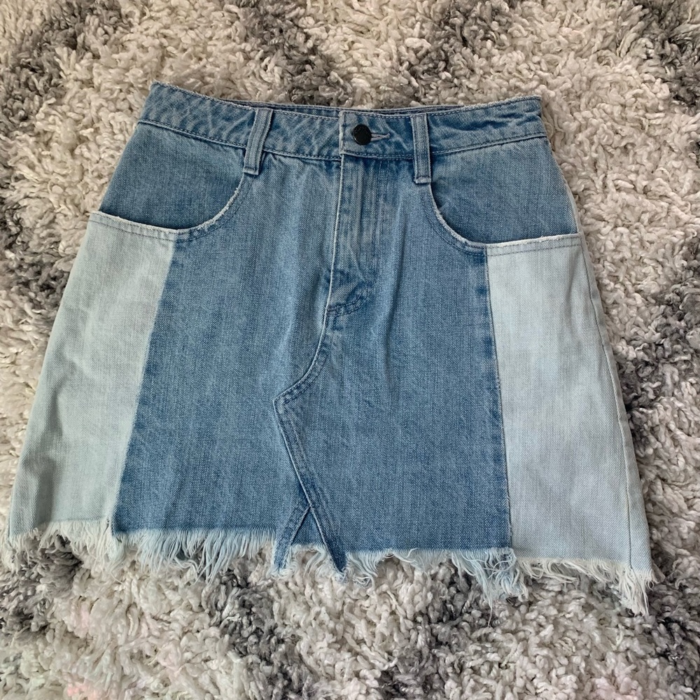 Free People Jean Skirt